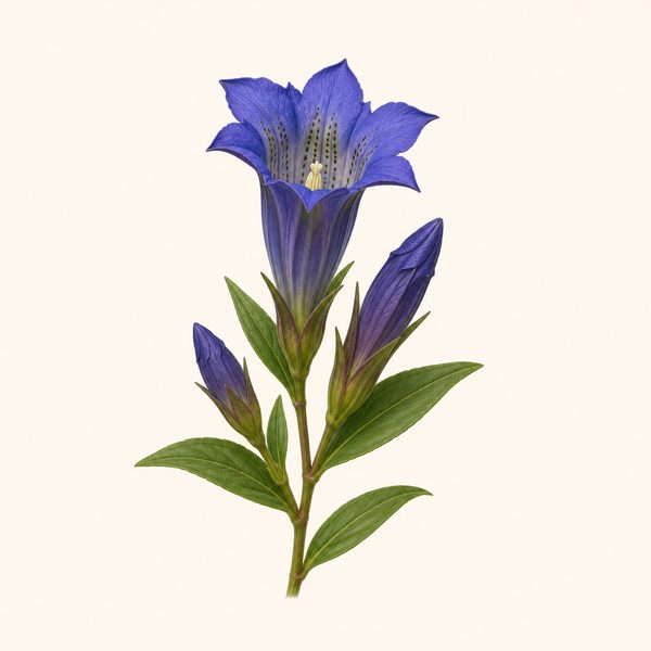 Gentian - Gentiana amarella, fiore di Bach
