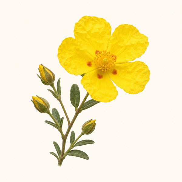 Rock Rose - Helianthemum nummularium, fiore di Bach